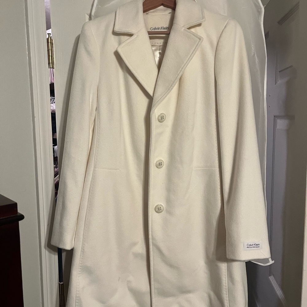 Calvin Klein Ivory Outerwear